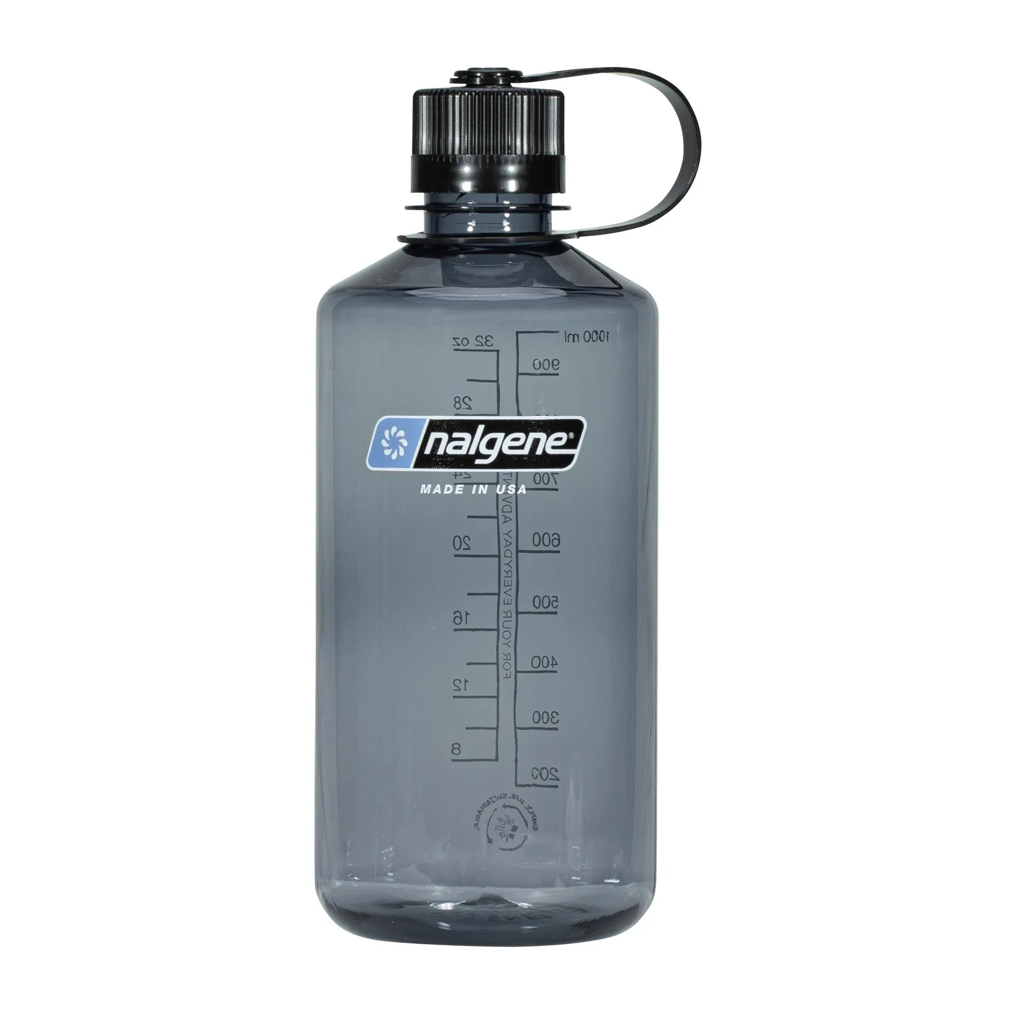 Nalgene Trinkflasche Enghals Sustain 1 L grau